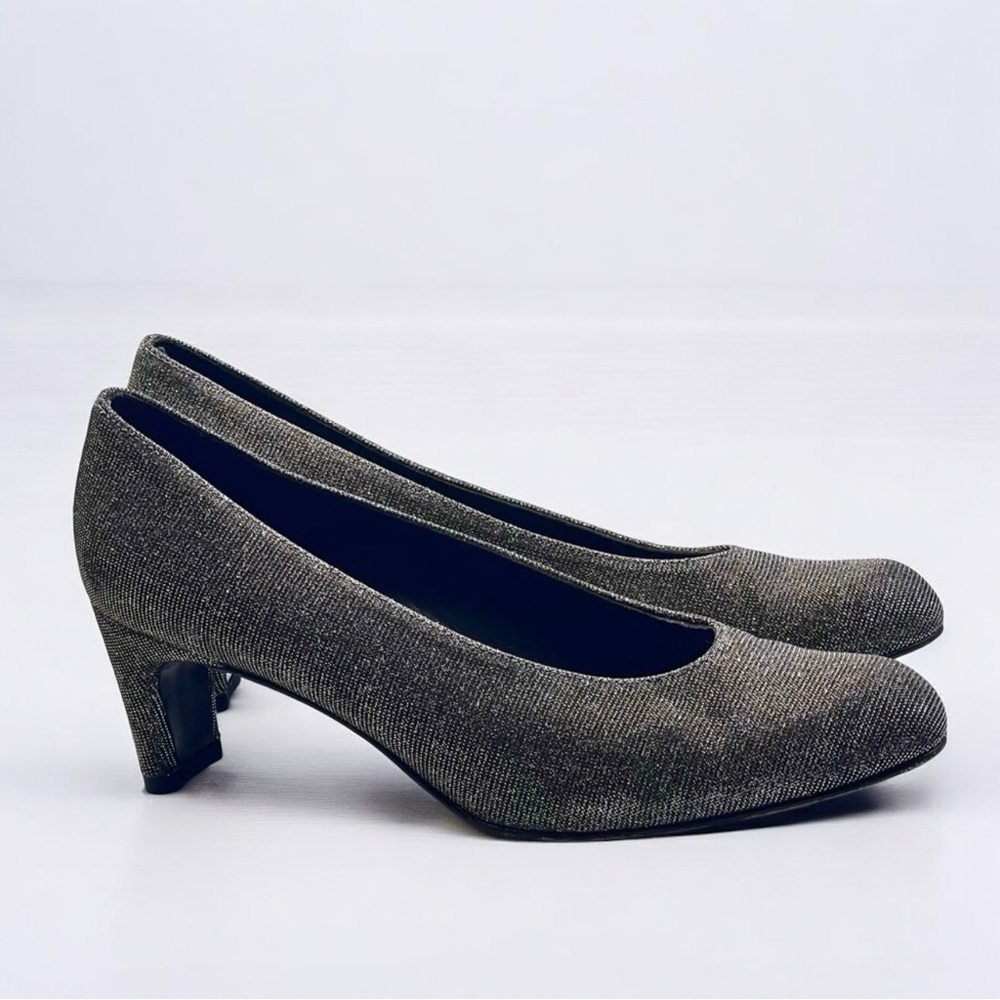 Women's Stuart Weitzman Heels Silver Size 7.6 - Picture 3 of 9